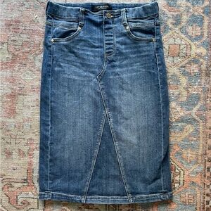 Liverpool Denim Midi Skirt